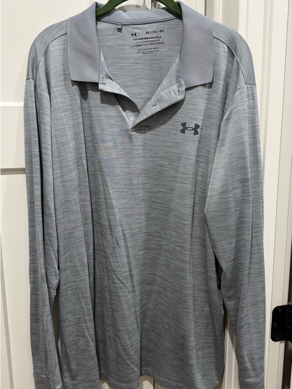 Under Armour Light Gray Performance Polo Shirt